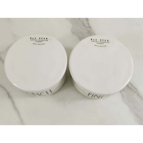 Rae Dunn Pinch Stackable Canister NEW w/ Lid & Spoon Spice Jar x2 by Magenta - Picture 5 of 15